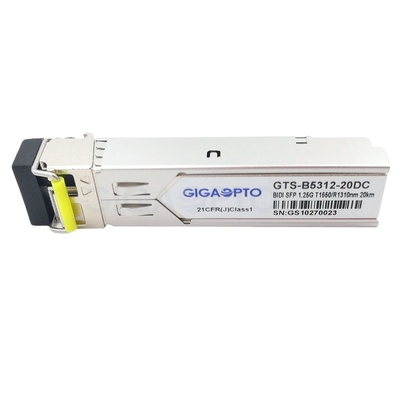 1000base-BX de Zendontvanger van Cisco SFP TX1550nm/RX1310nm 20km SMF GLC-bx-20D