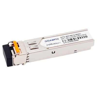 TX1570nm/de Vezelzendontvanger 80km LC van RX1490nm Gigabit voor SMF GLC-bx80-D
