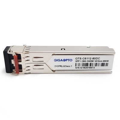 1000base-CWDM Vezelzendontvanger 80km SMF voor Cisco CWDM-SFP-Xxxx