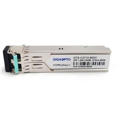1000base-CWDM Vezelzendontvanger 80km SMF voor Cisco CWDM-SFP-Xxxx