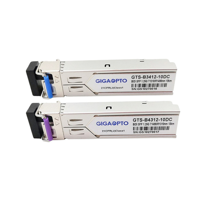 1000base-BX SFP-WDM Zendontvanger Tx1310nm Rx1490nm 10km SMF LC voor HP JD098B