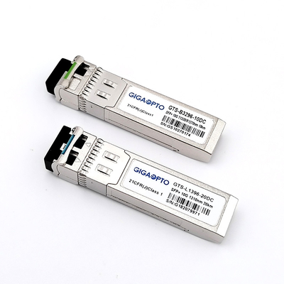 10G optische SFP-transceivermodule voor 300m/10km/40km/80km afstand
